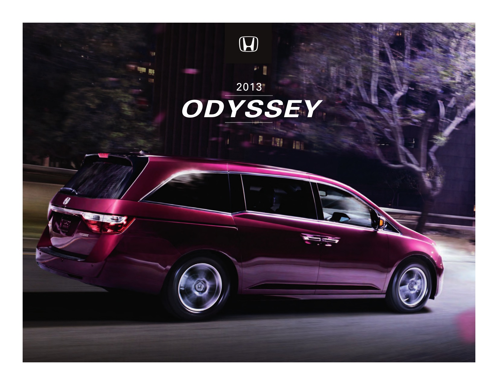 2013 Honda Odyssey Brochure Page 1